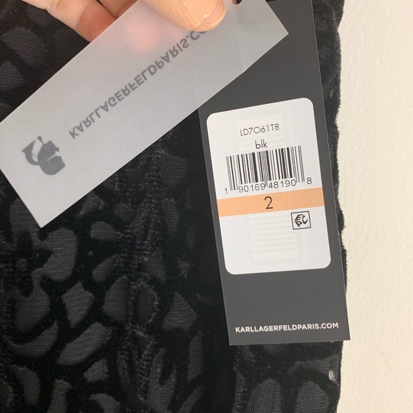 Karl Lagerfeld FLORAL BURNOUT SHIFT DRESS - Picture 7 of 8